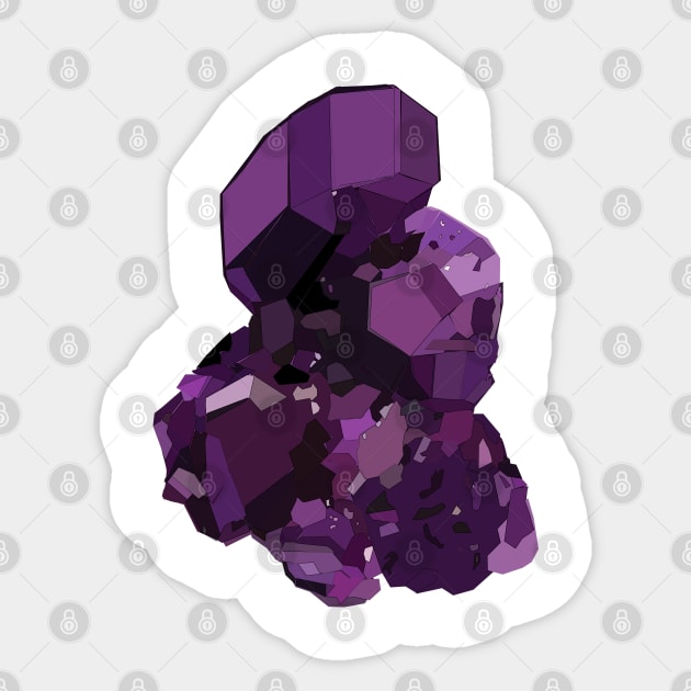 Amethyst Stone Sticker by Manitarka